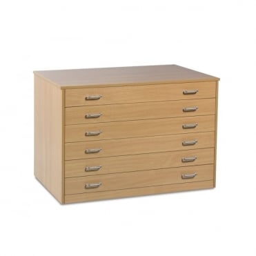 Paper Storage 6 Drawer Plan Chest