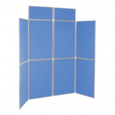 Portable Folding Display Boards, Blueberry 8 Panel From Panel Warehouse