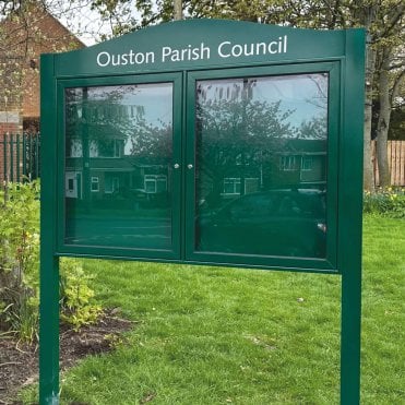 Prestige 2 Door, A1 Aluminium External Lockable Noticeboard
