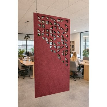 Riva PET Acoustic Hanging Dividers Geo Blocks
