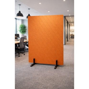 Riva PET Diagonal Groove Acoustic Floorstanding Screen 24mm