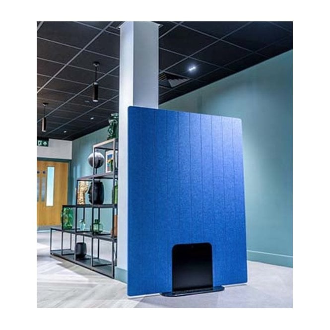 Riva PET Grooves Acoustic Floorstanding Screen Divider 24mm