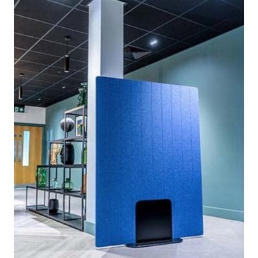 Riva PET Grooves Acoustic Floorstanding Screen Divider 24mm