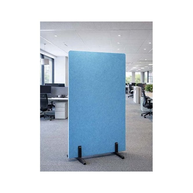 Riva PET Plain Acoustic Floorstanding Screen Divider 42mm