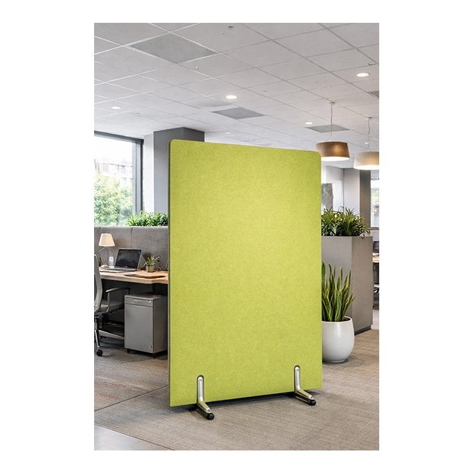 Riva PET Plain Acoustic Mobile Floorstanding Screen Divder 42mm