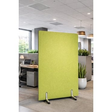Riva PET Plain Acoustic Mobile Floorstanding Screen Divder 42mm