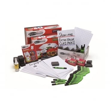  Show-me® Drywipe Boards with squares Bulk Box (100 x A4 Boards)