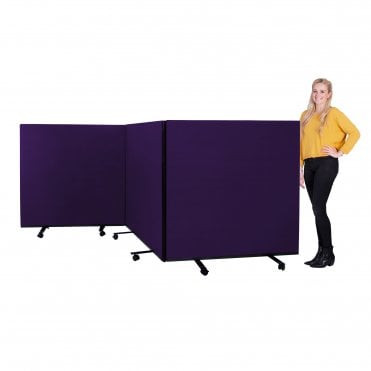 Small Triple Screen, Fiesta Fabric